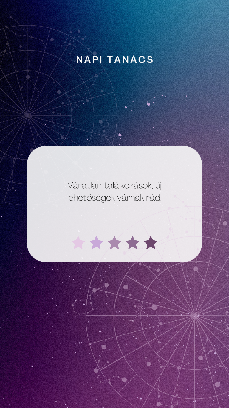 Napi horoszkópunk mai tippje