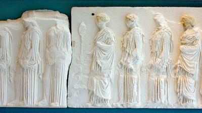 Procesja dziewcząt – fragment fryzu na Partenonie.