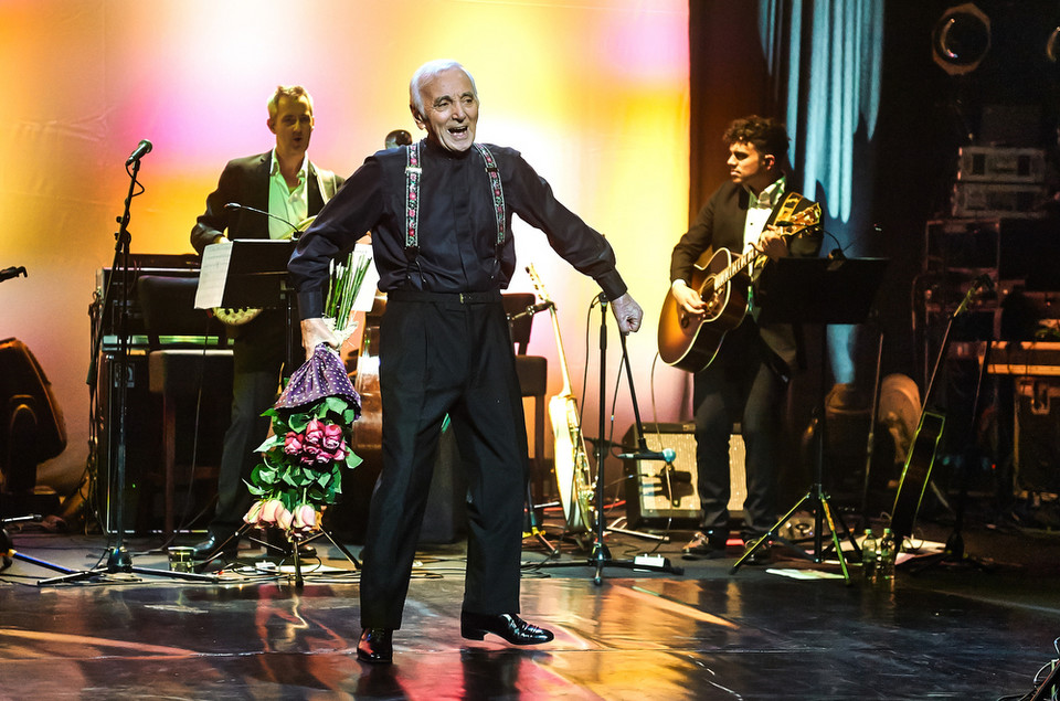 Charles Aznavour na koncercie w Polsce (Sala Kongresowa, Warszawa)