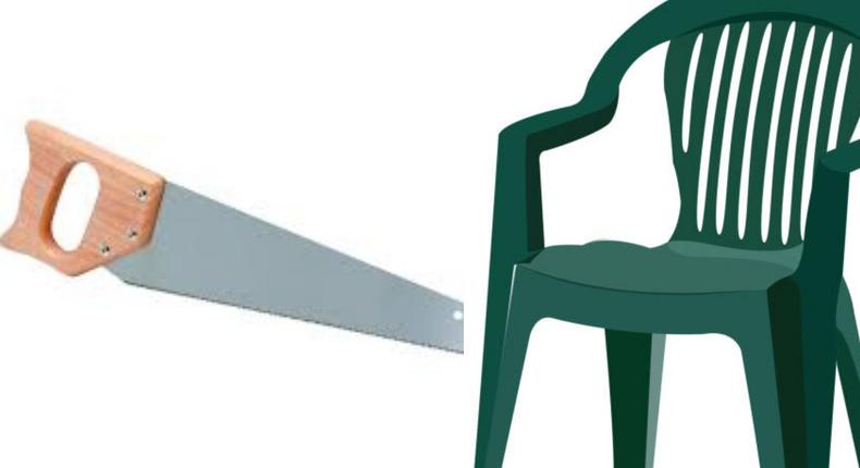 Man’s testicles finally freed from broken plastic chair thanks to 'carpenter' & his saw