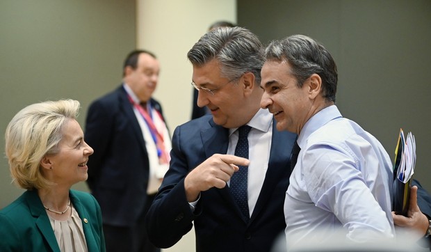 Ursula fon der Lajen, Andrej Plenković i Kirijakos Micotakis