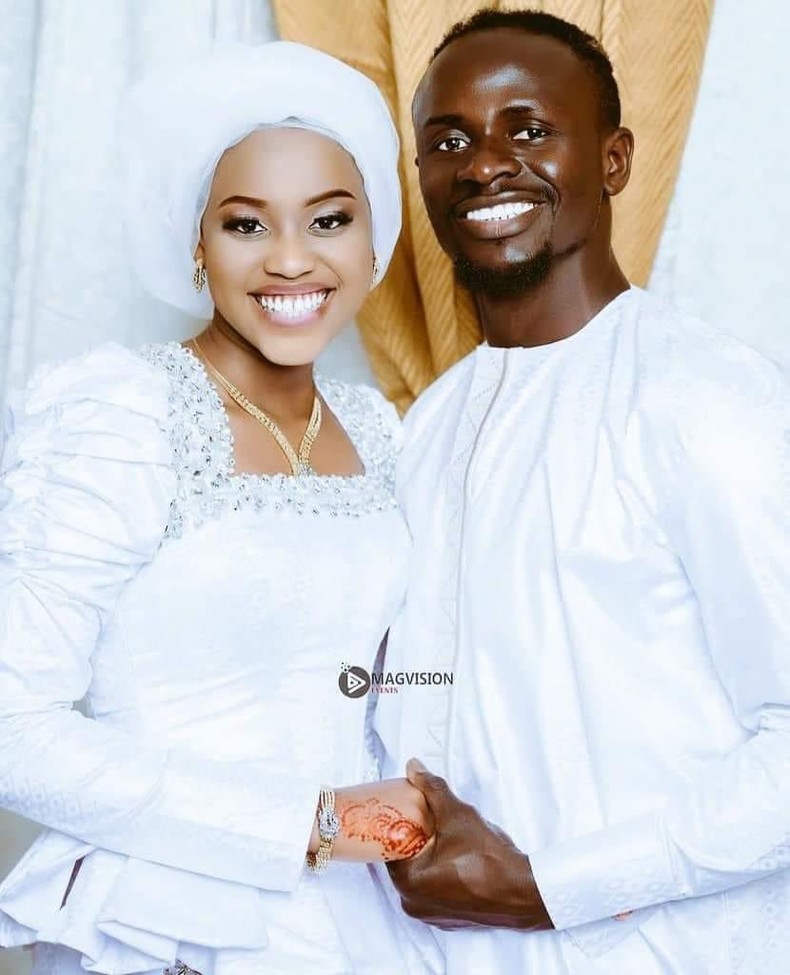 See beautiful photos from Sadio Mane’s marriage to partner Aisha Tamba