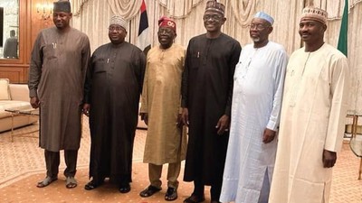 Tinubu meets governors of states that share boundaries with Niger Republic. [Presidency]