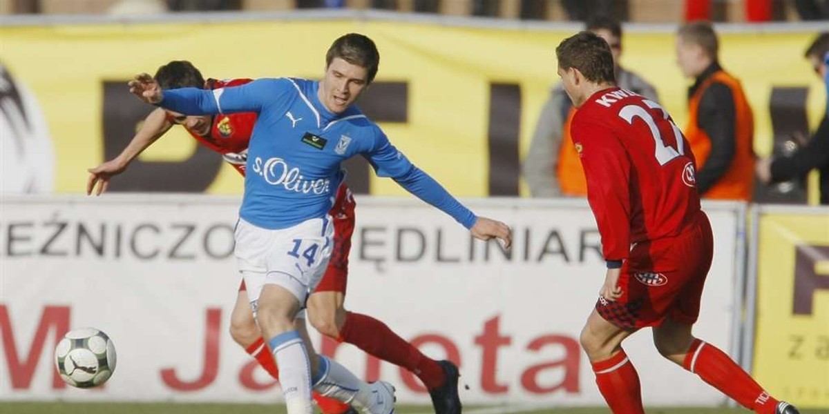 Odra Wodzisław - Lech Poznań 0:0 w 22. kolejce ekstraklasy