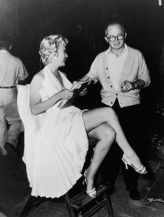 Billy Wilder with Marilyn Monroe