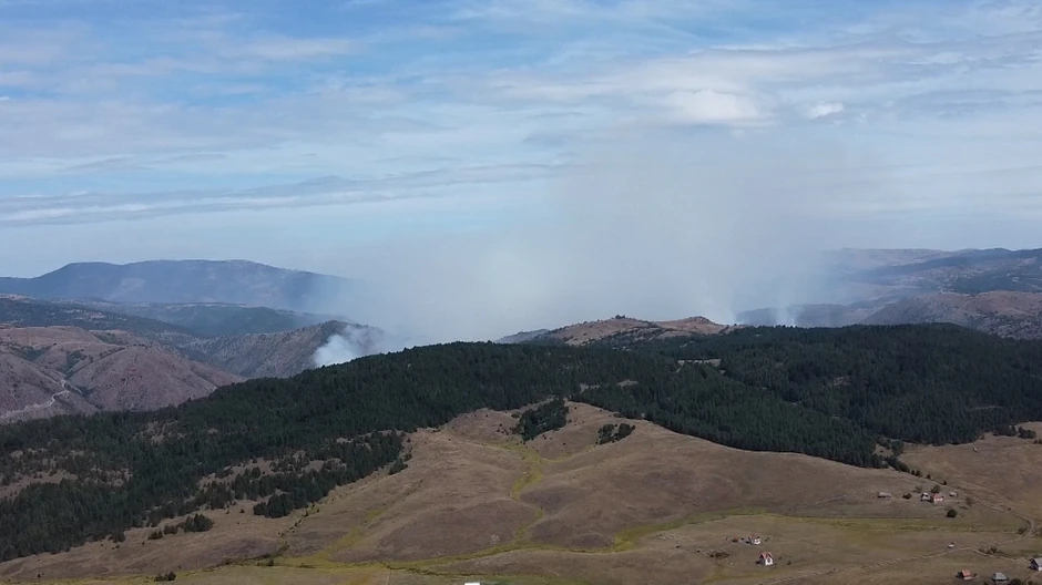 Vatrena stihija u kanjonu Uvca ne jenjava