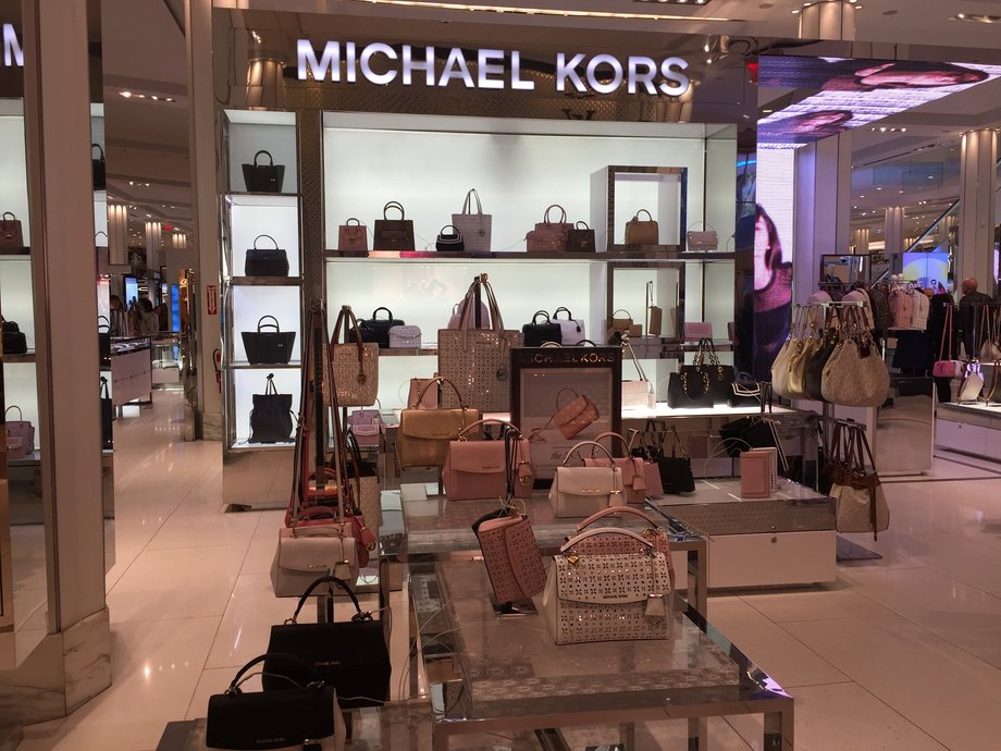 Michael Kors in Macy's in Herald Square.