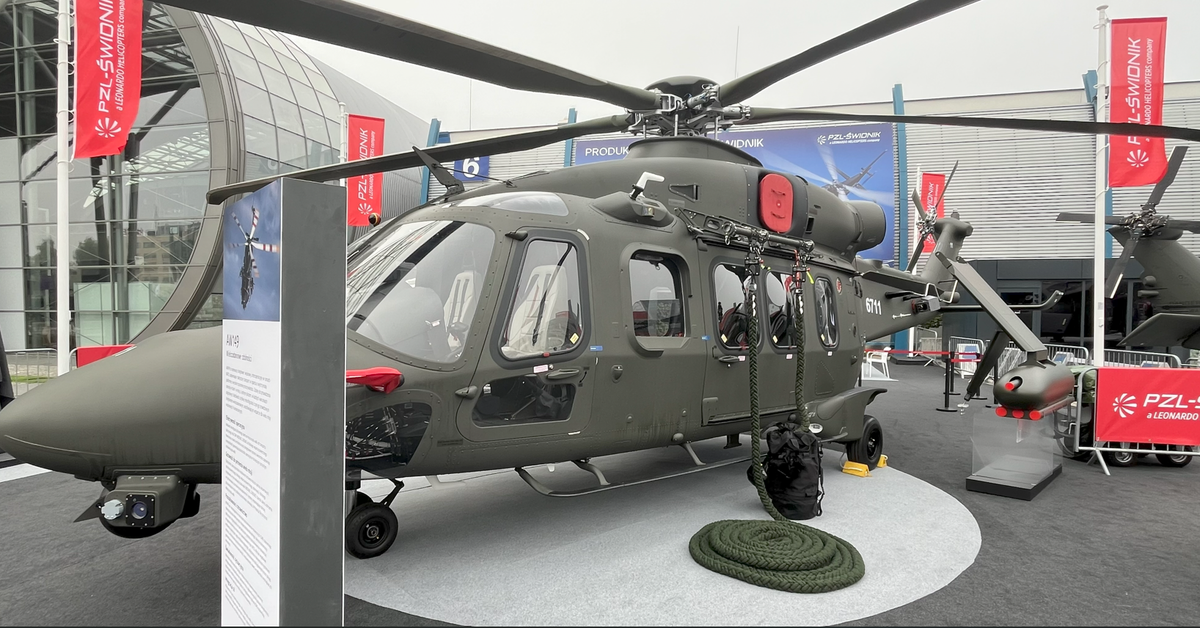 Śmigłowiec AW149 z bliska! Wizyta na stoisku PZL Świdnik podczas MSPO 2025.