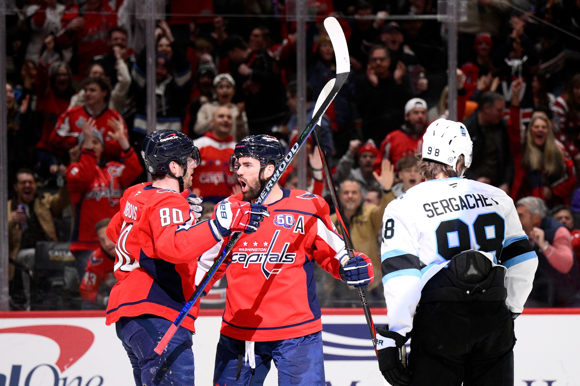 Zápas NHL: Washington Capitals - Utah Hockey Club.