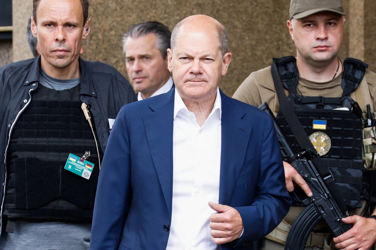 Olaf Scholz w Kijowie