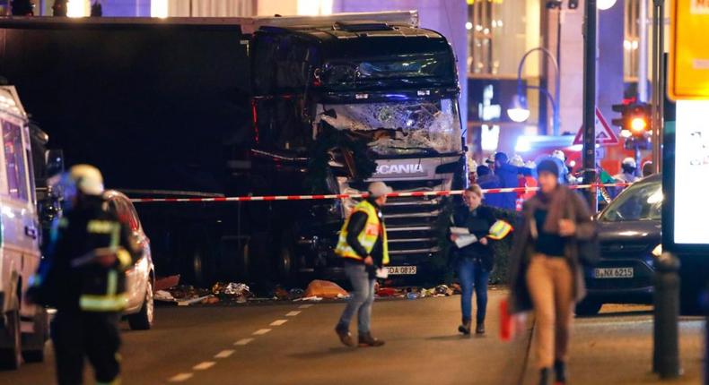 Nine killed as lorry ploughs into Berlin Christmas market