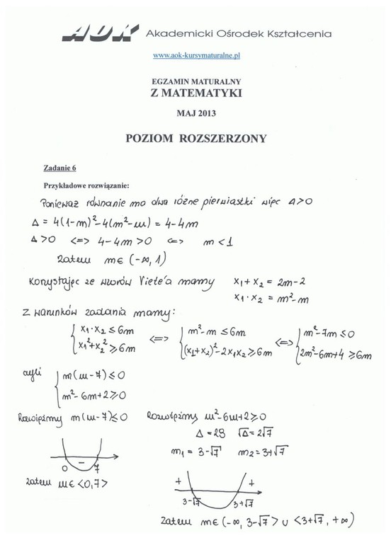 Rozwiązanie zadania 6 - część 1