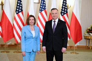 Nancy Pelosi spotkała się z w Warszawie z Andrzejem Dudą