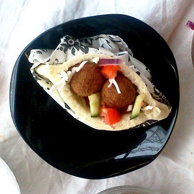 Falafel pitában