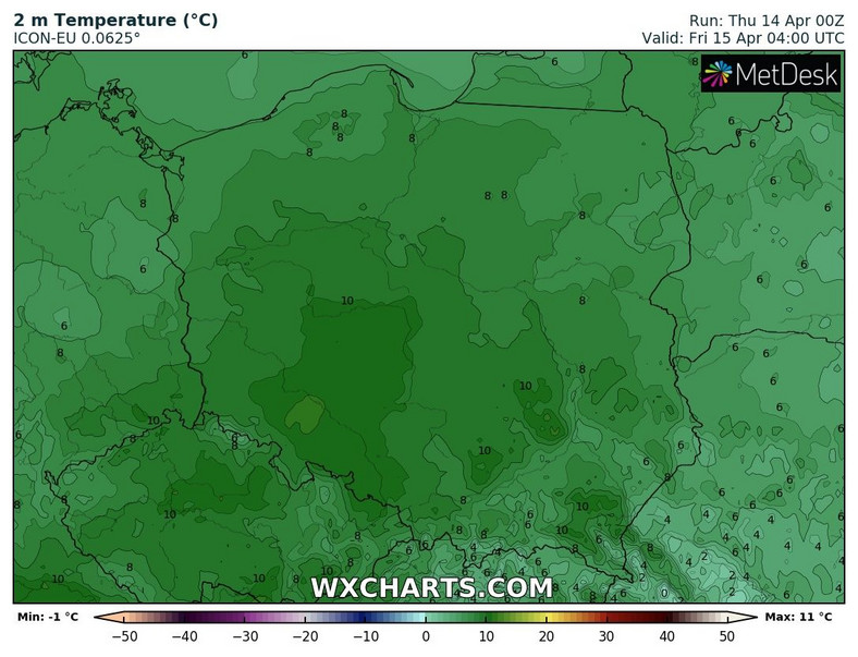 Będzie dość ciepło