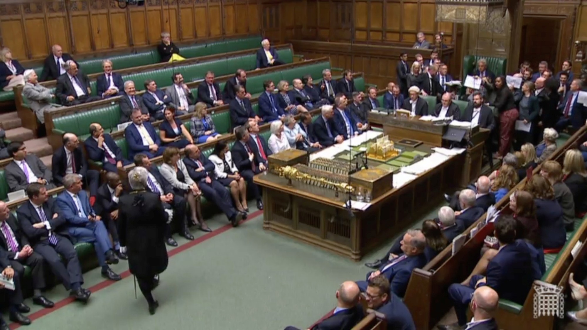 Britský parlament.