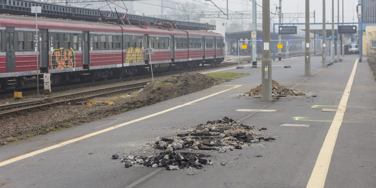 Rozpoczął się remont peronów na stacji Poznań Główny