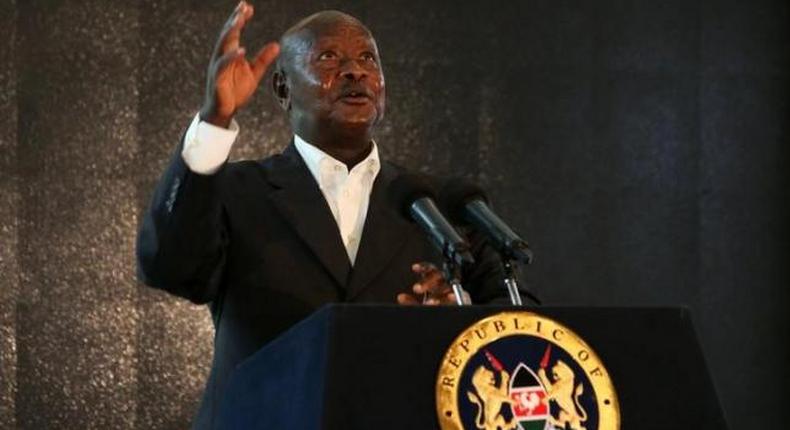 Uganda's president opposes arms embargo on South Sudan