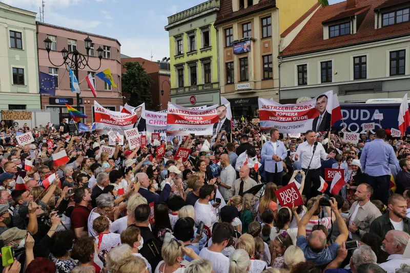 Wiec Andrzeja Dudy w Rybniku