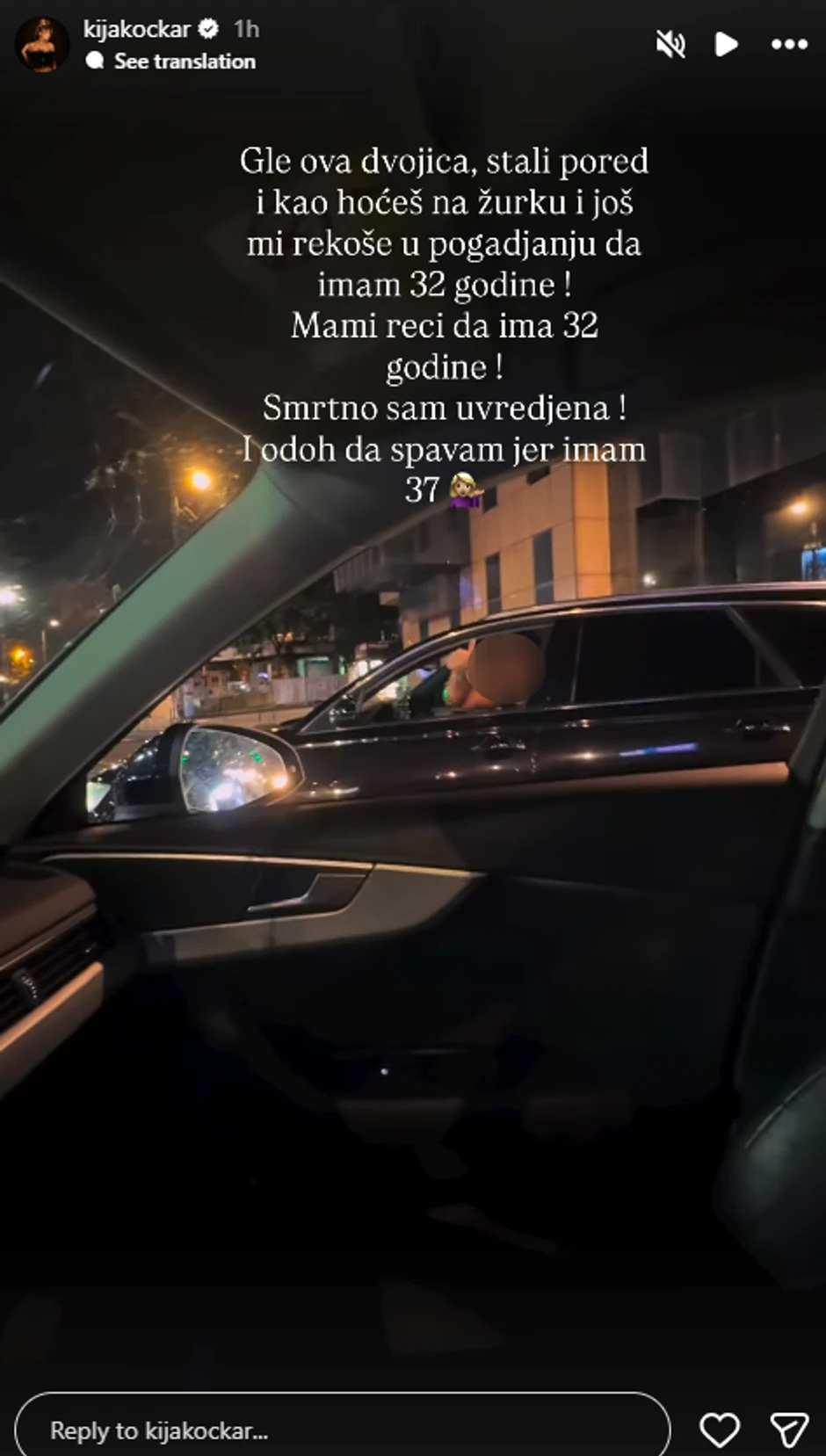 Kija Kockar odbrusila muškarcima na ulici: "Reci mami da ima toliko godina"