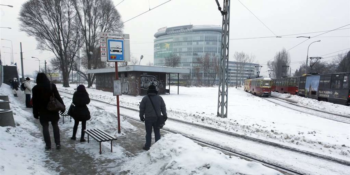 Zimno na przystankach