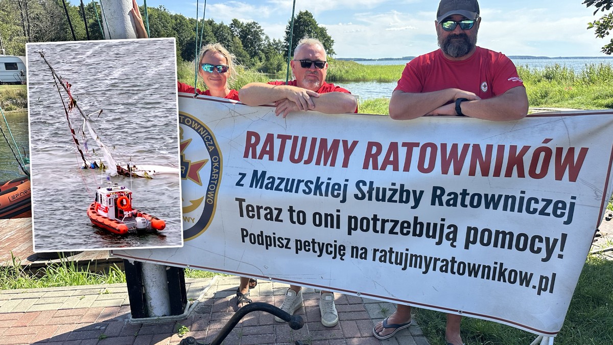 Ratownicy z Mazur walczą o przetrwanie. Grozi im utrata bazy po 50 latach służby