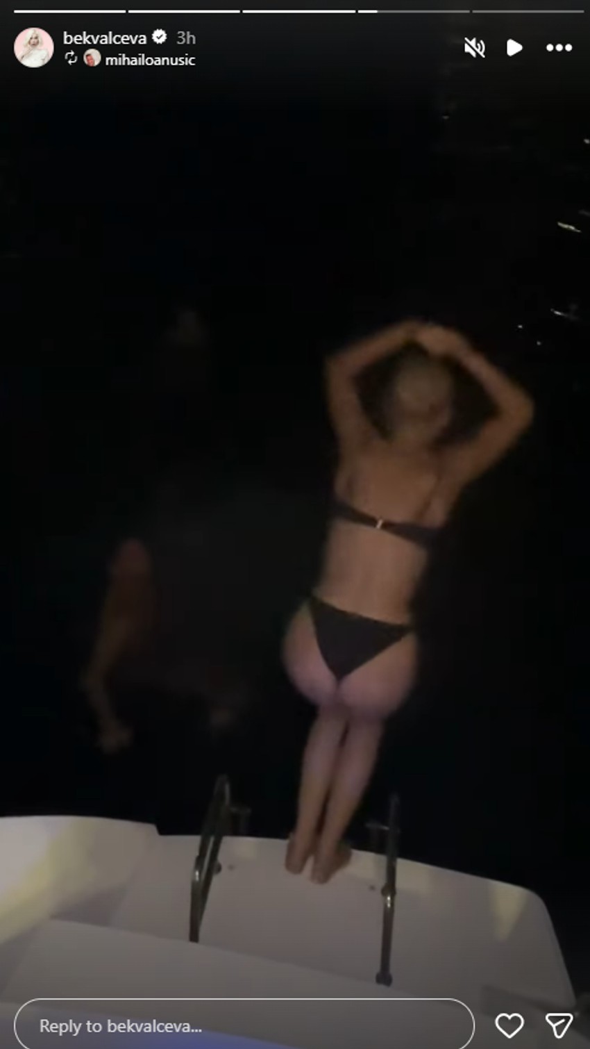 Nataša Bekvalac na jahti