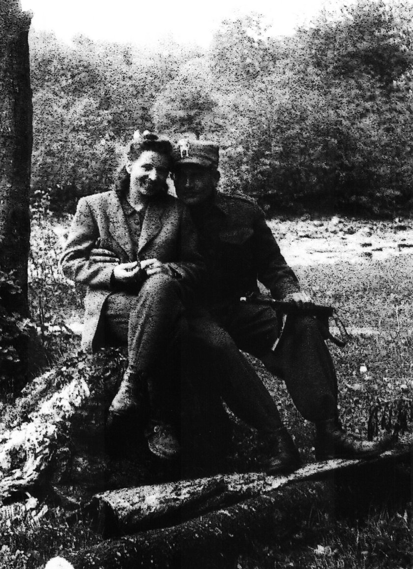 Czesława Kuraś z mężem Józefem Kurasiem "Ogniem"