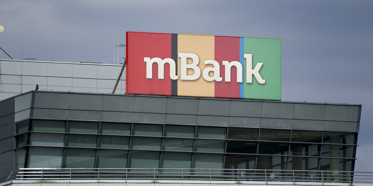mBank jest jednym z banków, których notowania na GPW osiągają roczne maksima