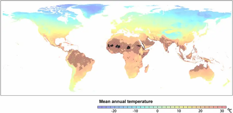 Średnia temperatur na świecie 