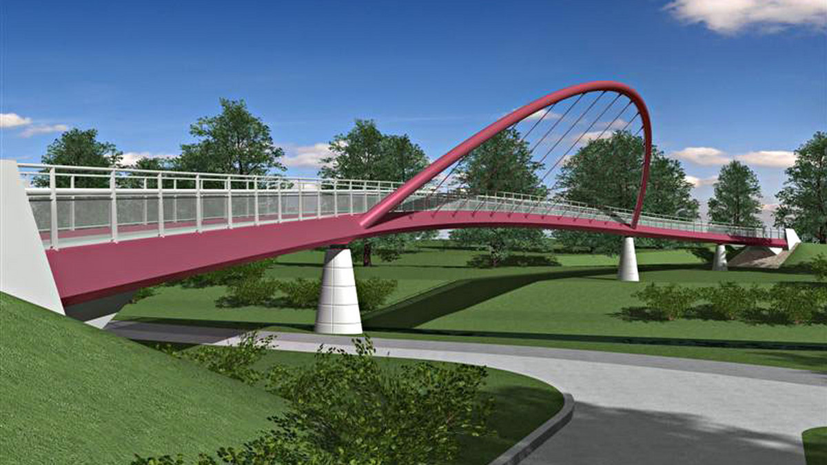 Cieszyn i Czeski Cieszyn połączył nowy most. Z blisko 100-metrowej przeprawy na granicznej rzece Olzie skorzystają piesi i rowerzyści - poinformowała w czwartek rzecznik samorządu w Czeskim Cieszynie Dorota Havlikova.