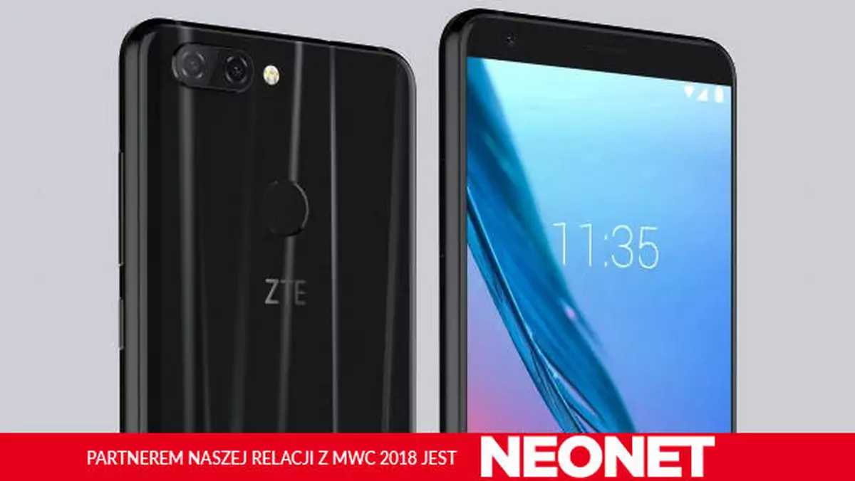 ZTE Blade V9 z 5,7" ekranem Full HD+ i podwójnym aparatem [MWC 2018]