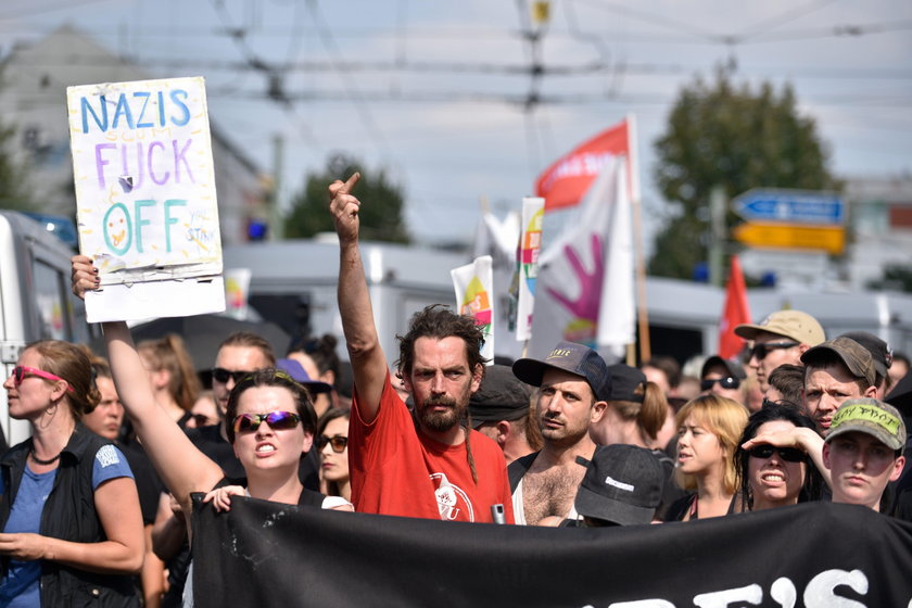 Demonstracja neonazistów w Berlinie