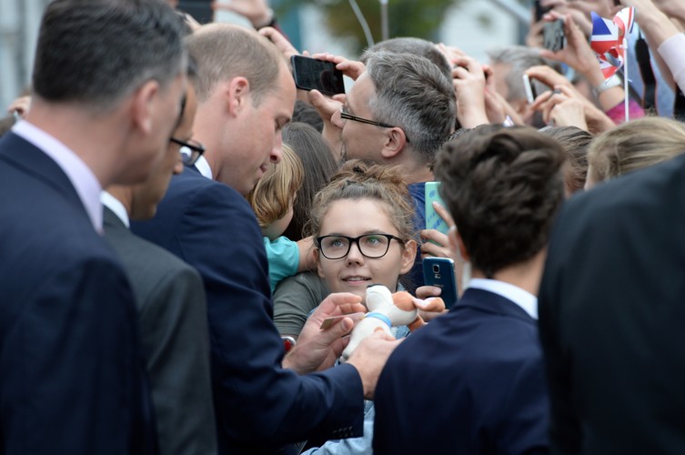 Książę William na Krakowskim Przedmieściu w Warszawie