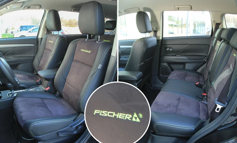 Mitsubishi Outlander 2.2 DI-D Fischer: ciekawa specjalna tapicerka.