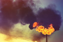 Metanowa apokalipsa (na zdjęciu metan spalany przy wydobyciu)