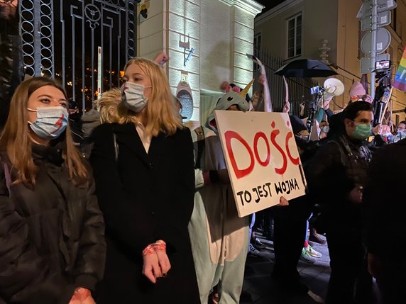 Protesty przeciwko zakazowi aborcji po raz kolejny odbyły się w całej Polsce