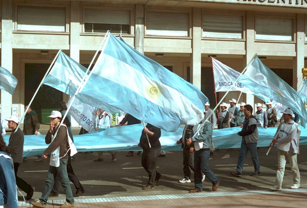 Manifestacja w Argentynie, 2001 r.