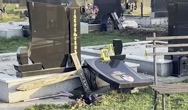 Oskrnavljeni pravoslavni spomenici na Kosovu