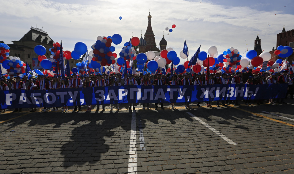 RUSSIA LABOR DAY (May Day demonstration in Moscow on Red Square)