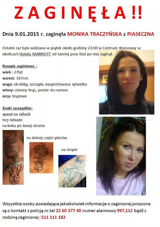 Trwają poszukiwania 28-letniej Moniki Traczyńskiej