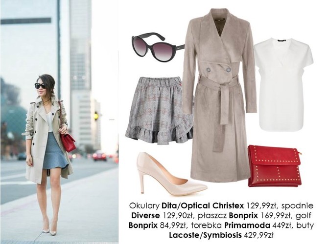 Jesienne STYLIZACJE z trenczem