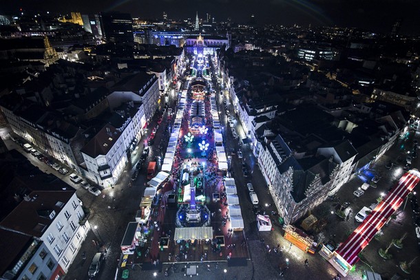 Christmas illumination in Brussels