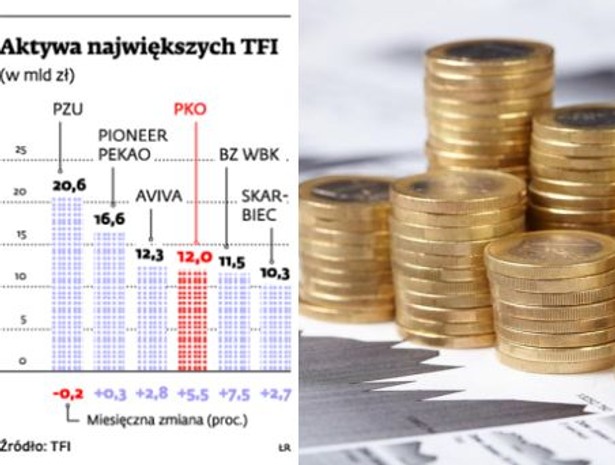 Aktywa największych TFI