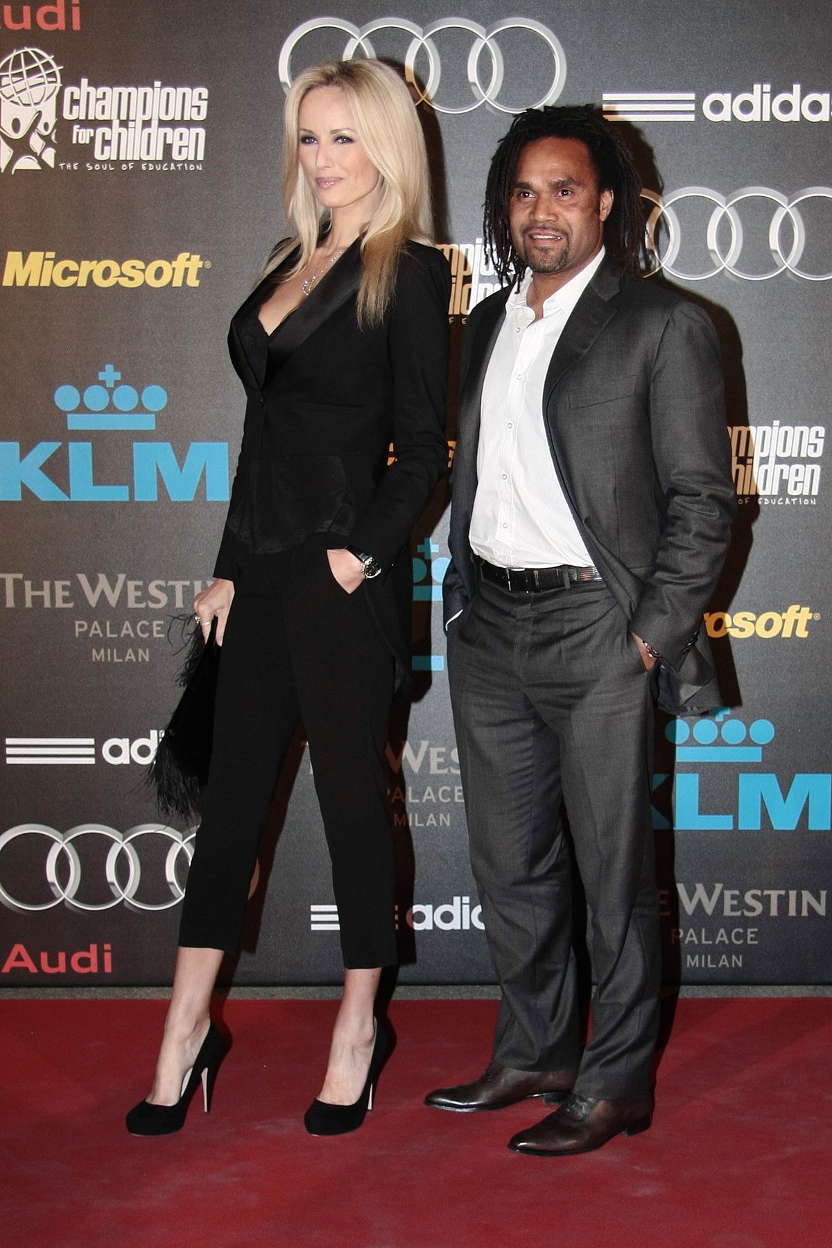 Adriana Sklenaříková a jej exmanžel Christian Karembeu.