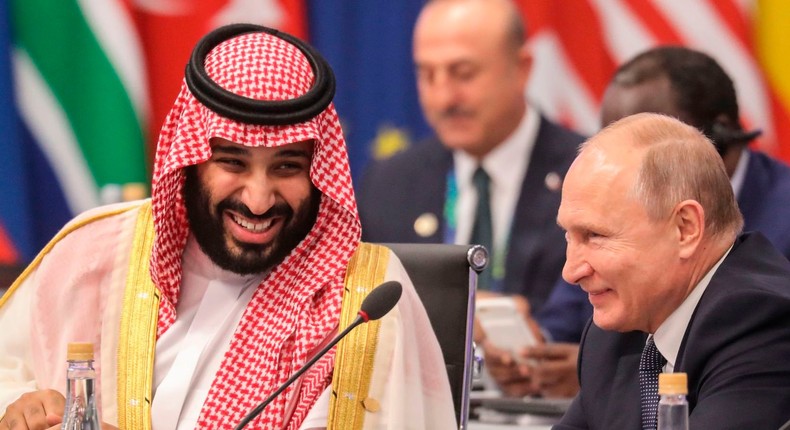 Vladimir Putin Mohammad bin Salman