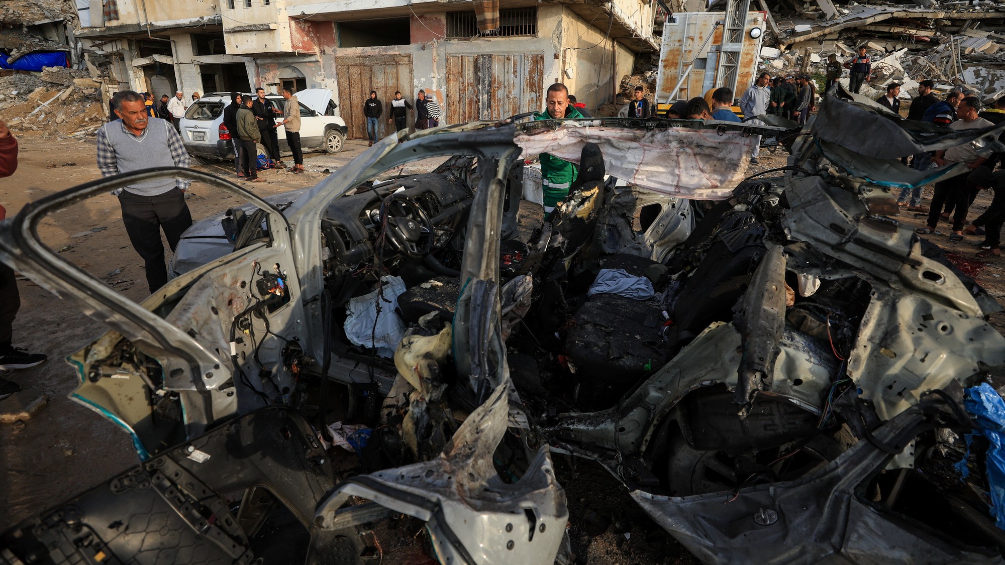 Auto po izraelskom útoku