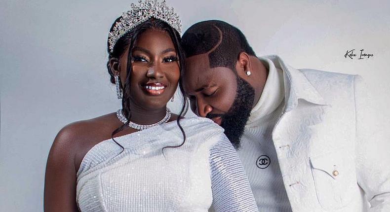 Nigerian singer Harrysong and his soon to be wife Alexer Gopa. [Instagram/IamHarrysong]