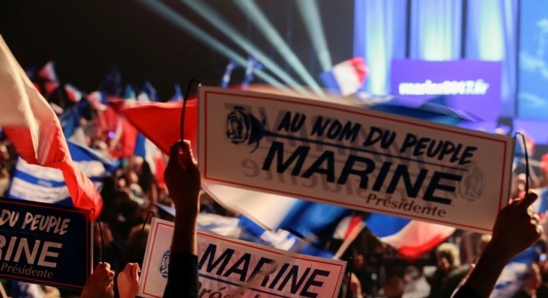 National Front leader Marine Le Pen is widely expected to reach the second round of the French presidential election in May