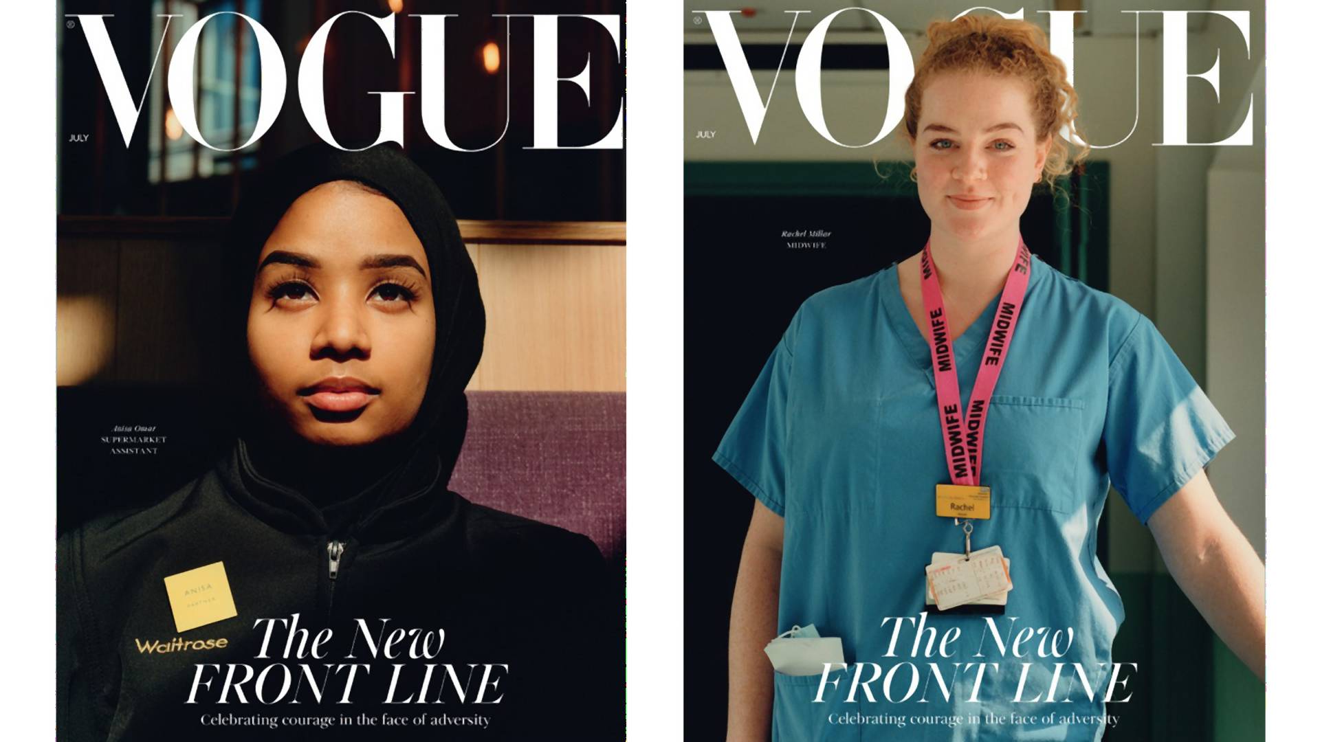 A brit Vogue magazin kulcsfontosságú dolgozókat tesz a júliusi szám címlapjára tisztelgésképp